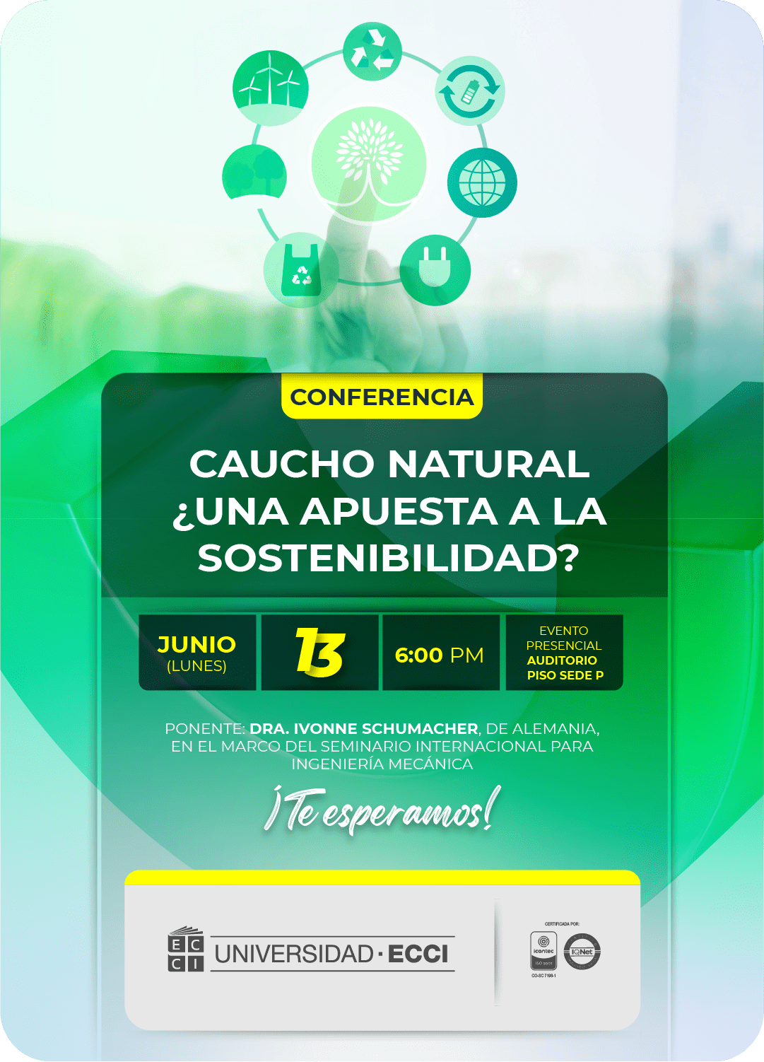 Conferencia: Caucho Natural ¿Una Apuesta a la Sostenibilidad?
