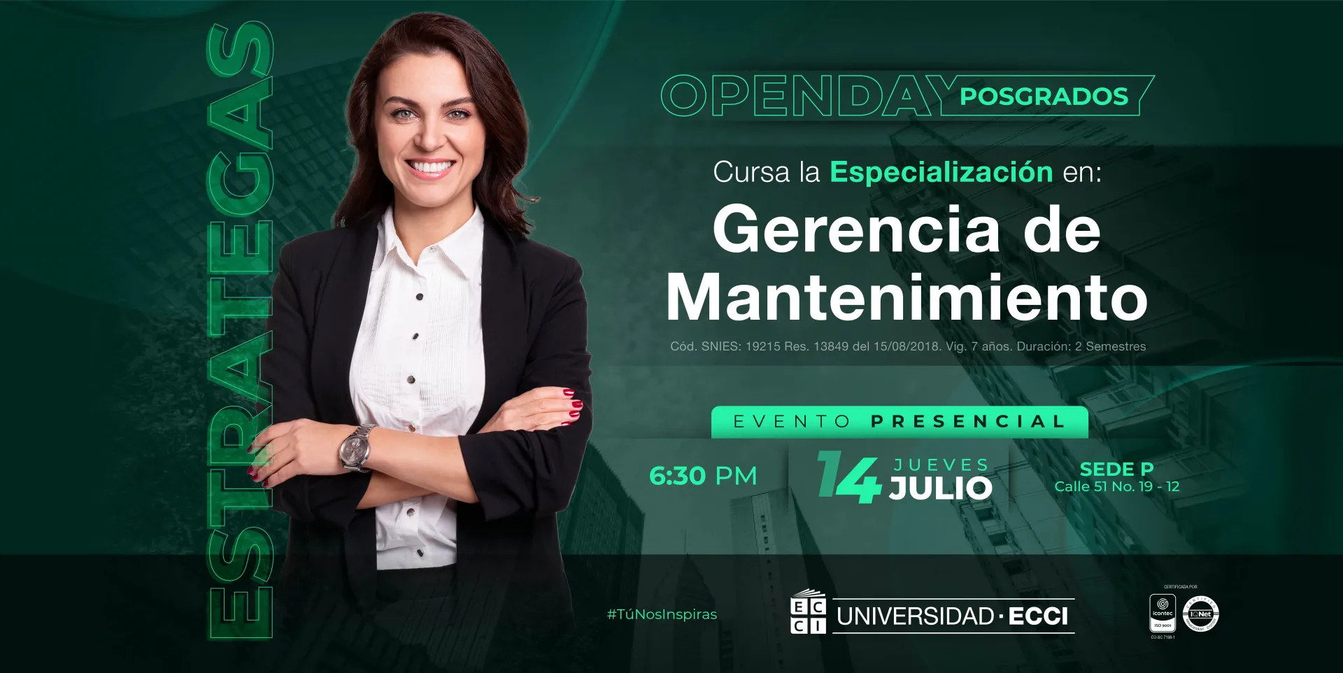 Gerencia De Mantenimiento. Open Day: posgrados