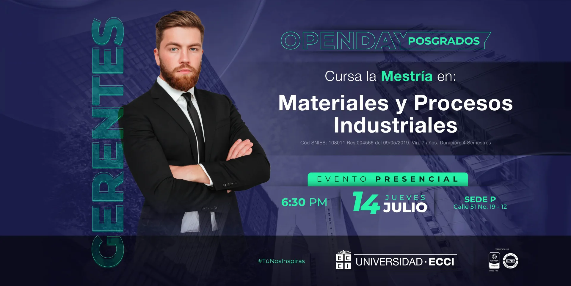 Maestría En Materiales Y Procesos Industriales. Open Day: posgrados.