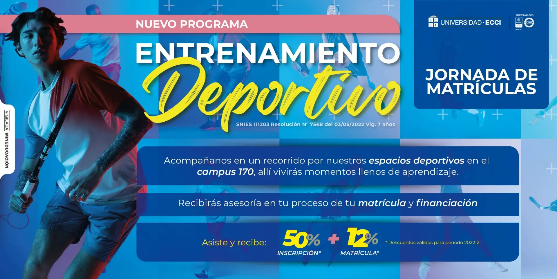 Jornada de Matrículas: Entrenamiento Deportivo